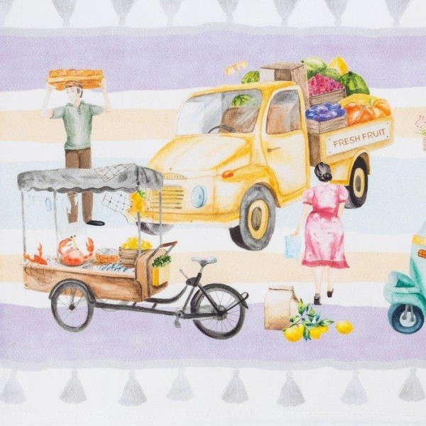 Дорожка "Этель" Food market 30*70 см, 100% хлопок, саржа 190 г/м2