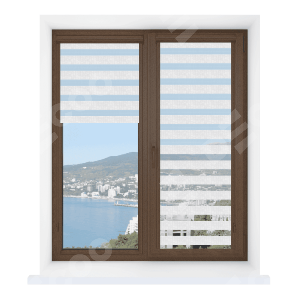 Рулонная штора День-ночь Уни 2 Barcelona белый