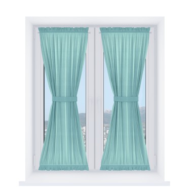 Штора песочные часы «Кортин» вельвет тиффани