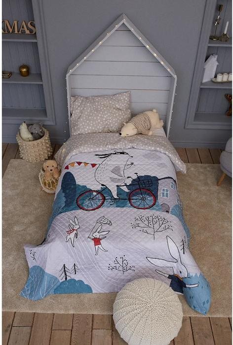 Покрывало "Этель" 2 сп Brave bear, 180*220 см, микрофибра