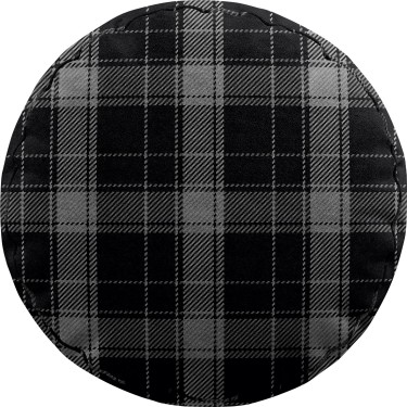 Подушка круглая Cortin «Стильная клетка»