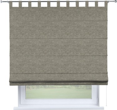 Римская штора на петлях «Кортин», стиф димаут серо-коричневый