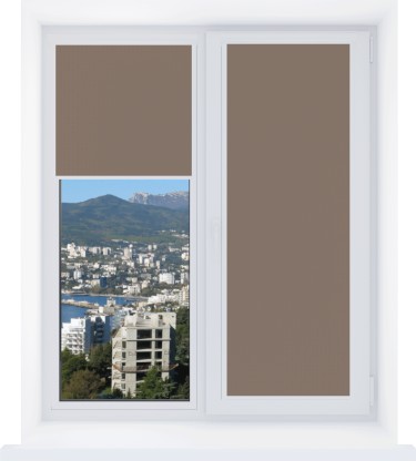 Рулонная штора Уни 2 Респект DM 11 коричневый