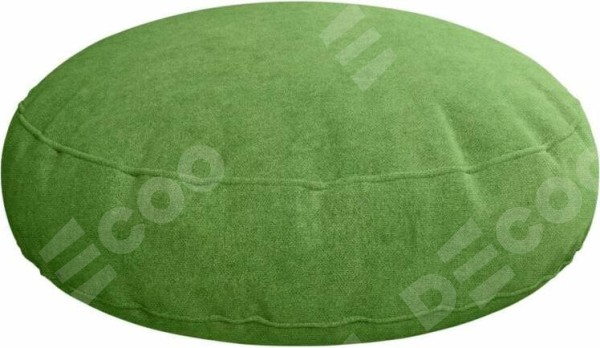 Подушка круглая Cortin вельвет салатовый