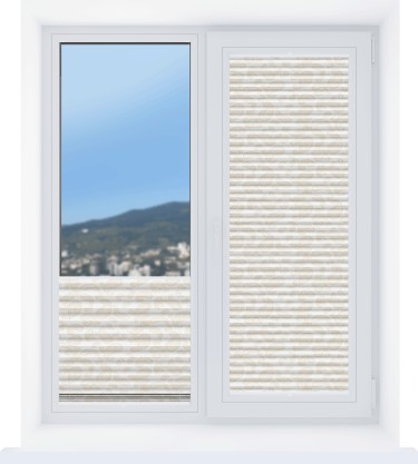 Штора плиссе ткань Раджа бежевый