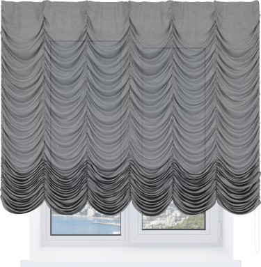 Французская штора «Cortin», лён меланж натуральный