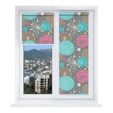 Рулонная штора Мини с принтом Милый гранж