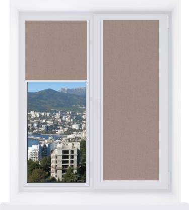 Рулонная штора Уни 2 Фокус 11 капучино