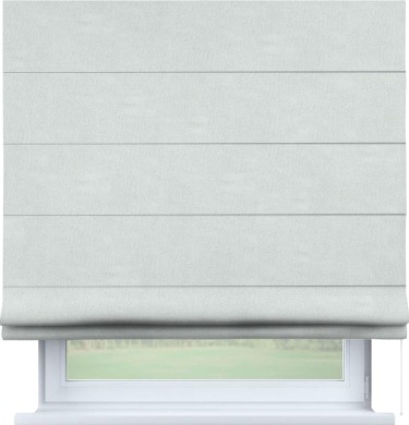 Римская штора «Кортин» для проема, ткань блэкаут однотонный, дымчато-молочный