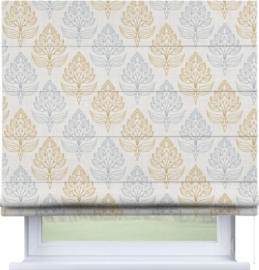 Римская штора «Кортин» для проема «Цветочный медальон»