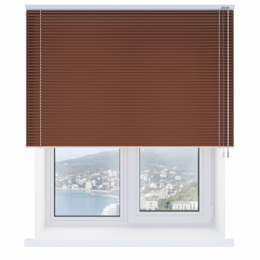 Горизонтальные жалюзи 117 коричневые