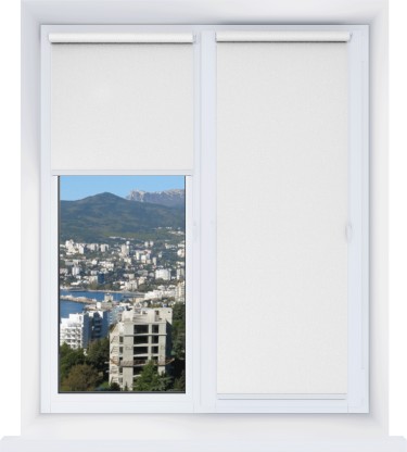 Рулонная штора Мини Фокус 01 белый