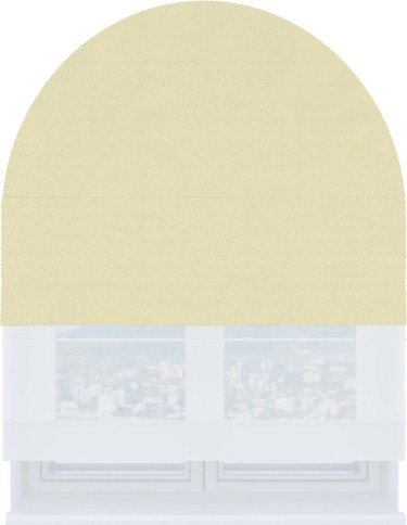 Римская штора «Кортин» день-ночь для арочного проёма, ткань блэкаут однотонный бежевый