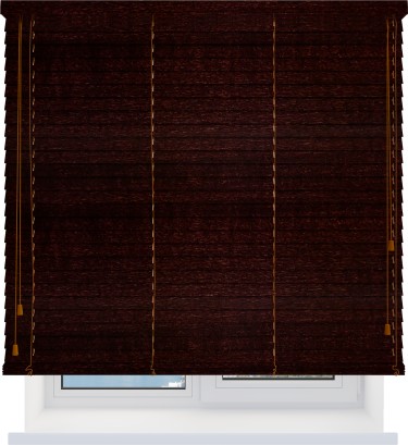 Деревянные жалюзи 50 мм. махагон