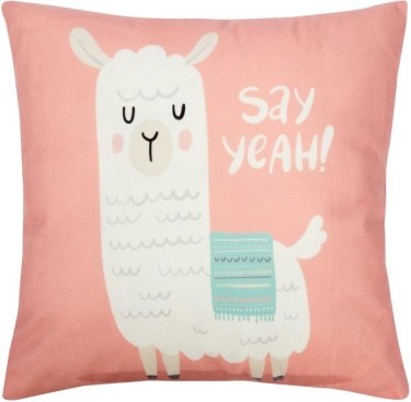 Наволочка Этель "Лама" 40 х 40 см, велюр