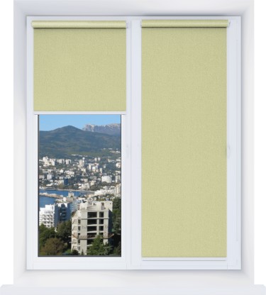 Рулонная штора Мини Фокус 28 оливковый