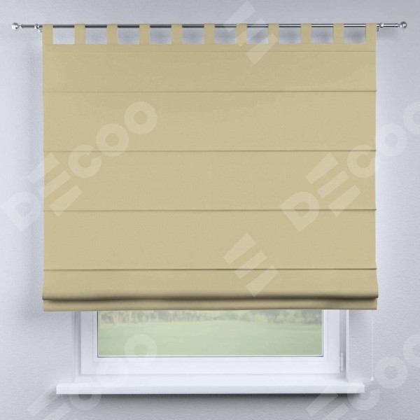 Римская штора на петлях «Кортин», ткань блэкаут однотонный, кофейный