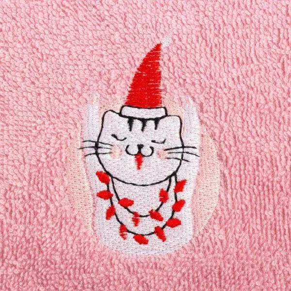 Набор полотенец "Merry catmas" 30х60 см-2 шт, хлопок 340гр/м2