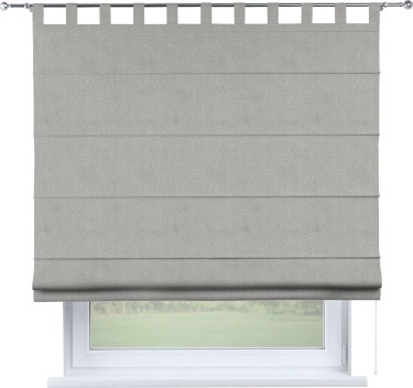 Римская штора на петлях «Кортин», ткань блэкаут с блеском тёмно-серый