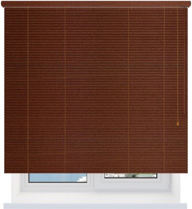 Деревянные жалюзи 25 мм. вишня