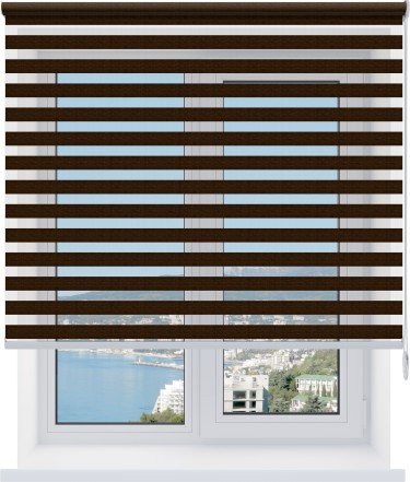 Рулонная штора День-ночь Savana венге