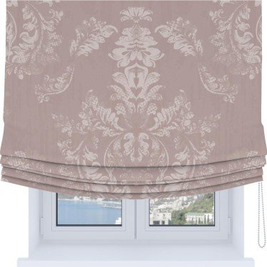 Римская штора Soft с мягкими складками, «Винтажный узор бежевый»