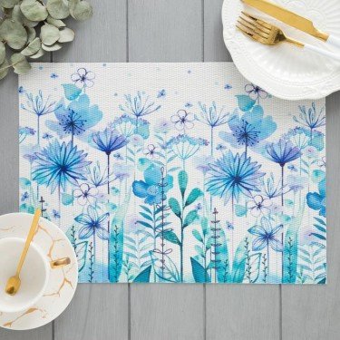 Салфетка на стол "Незабудки"