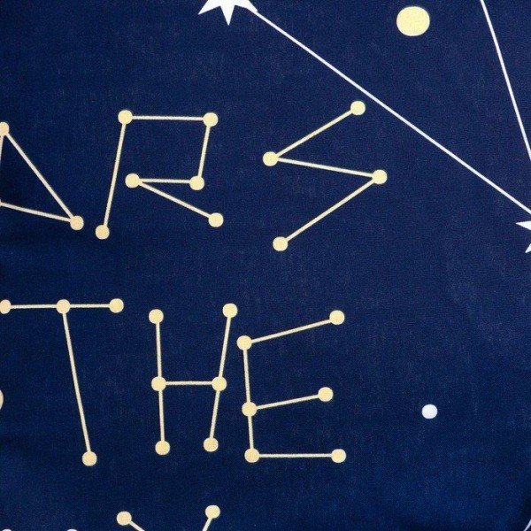 Постельное бельё Этель 1,5 сп "Stars in the sky" 143х215 см, 150х214 см, 50х70 см -1 шт, 100% хлопок, бязь