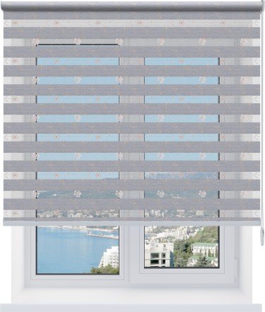 Рулонная штора День-ночь Elegant серый