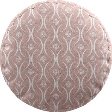 Подушка круглая Cortin «Воздушный узор бежевый»