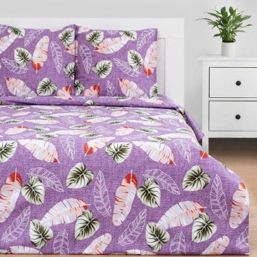 Постельное бельё Этель 1.5сп "Тропические широты" 143*215см,150*214см,70*70см-2 шт, 100% хлопок, бязь