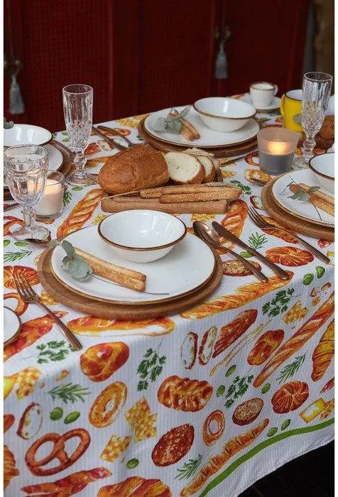 Скатерть "Доляна" Bread 180х144 см, 100% хлопок, 164 г/м2