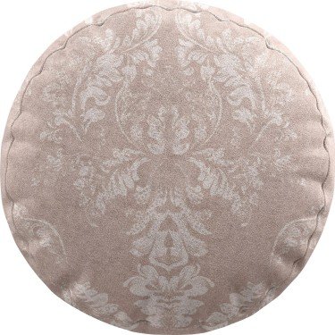 Подушка круглая Cortin «Винтажный узор бежевый»