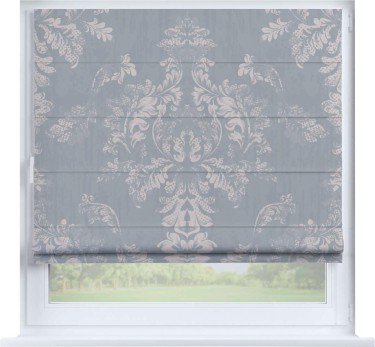 Римская штора «Кортин» на створку «Винтажный узор серый»