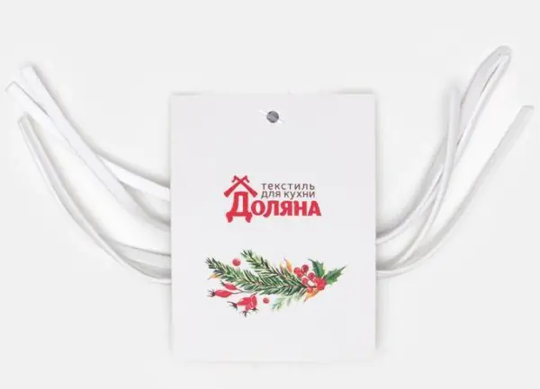 Набор для декора столовых предметов «Елочка», 4 шт, цв. серый, 5,2х7 см, 100% п/э, фетр