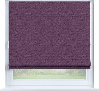 Римская штора «Кортин» на створку, ткань лён димаут, брусника