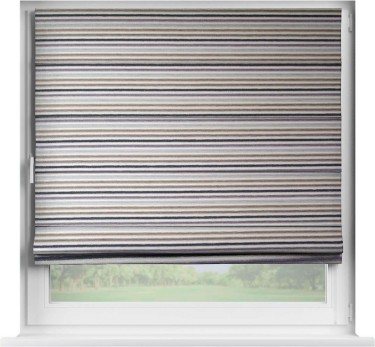 Римская штора «Кортин» на створку, ткань «Горизонт Вечер»