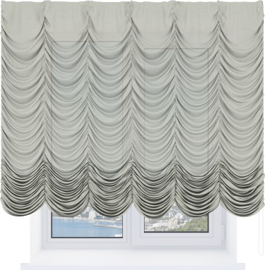 Французская штора «Cortin», лён топлёное молоко