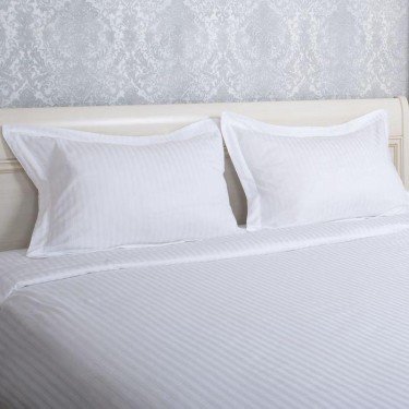 Простыня Атра евро 220х240 см сатин-страйп отбеленный 1х1 140 г/м хл100%