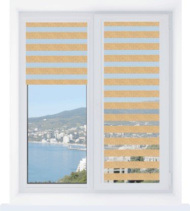 Рулонная штора День-ночь Уни 2 Barcelona бежевый, размеры от 20 до 120 см