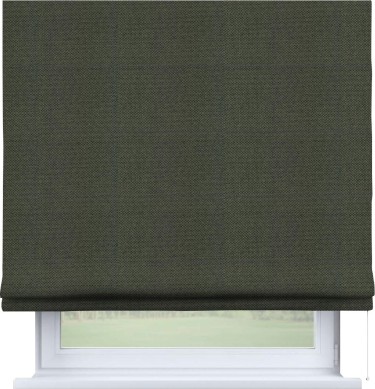 Римская штора «Кортин» для проема, ткань лён димаут, графит