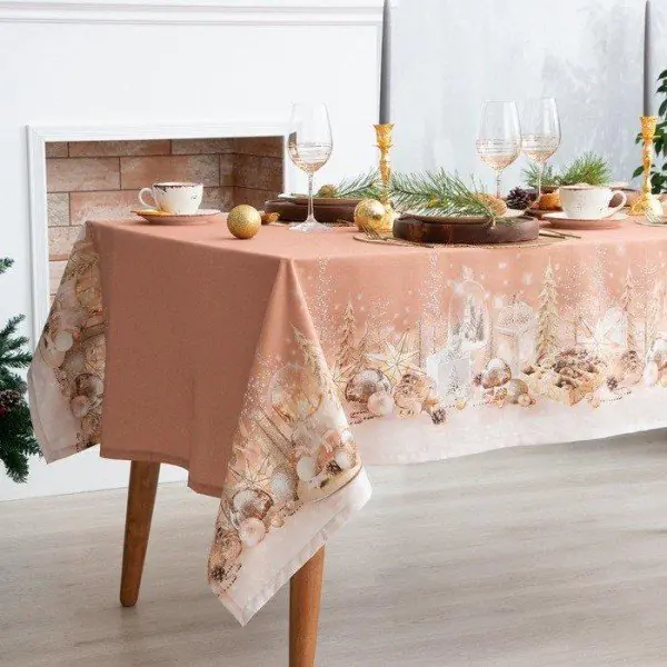 Скатерть Этель "Festive evening" 144х180см с ГМВО, 100%хл, 190г/м2