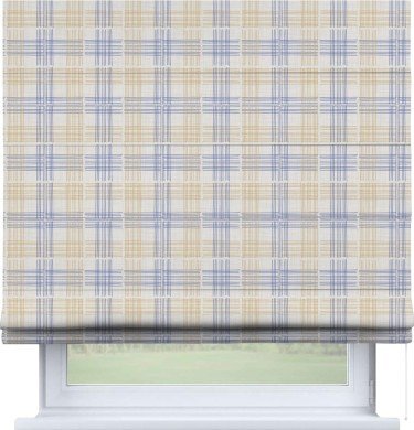 Римская штора «Кортин» для проема «Клетки кантри»
