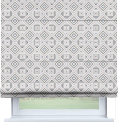 Римская штора «Кортин» для проема «Техно серый»