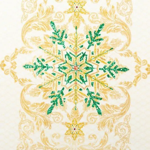 Скатерть  Этель "Golden Christmas" скатерть 150*220 +/-3см с ГМВО, 100%хл, 190г/м2