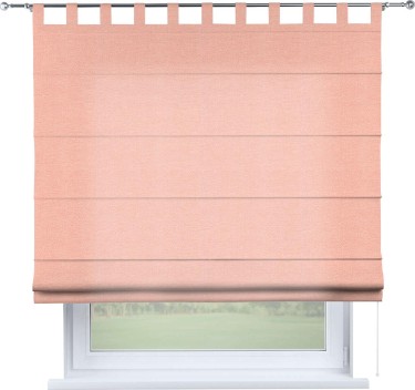 Римская штора на петлях «Кортин», ткань лён розовый