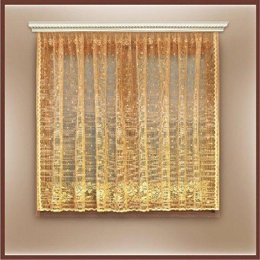 Тюль кухонная на шторной ленте 235х160 см ,цв.беж.с,, арт.р.С905