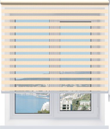 Рулонная штора День-ночь Savana бежевый