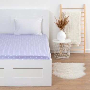 Простыня на резинке LoveLife "Нежное утро" 140*200*25 см, 100% хлопок, поплин, 125 г/м²