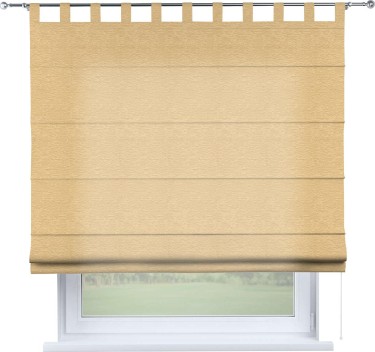 Римская штора на петлях «Кортин», ткань софт однотонный бежевый